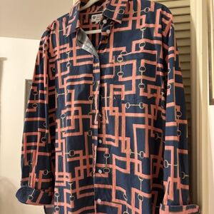 Modern Geometric Button Down Shirt